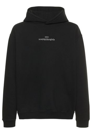 Upside Down Logo Jersey Hoodie