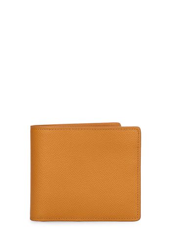 Logo Grainy Leather Billfold Wallet