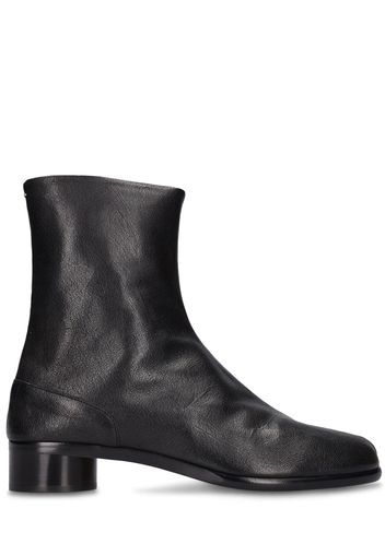 30mm Tabi Leather Ankle Boots