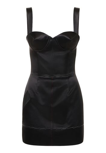 Duchesse Satin Mini Corset Dress