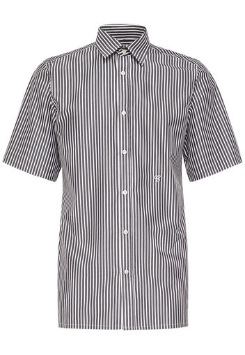 Striped Cotton Short Sleeved Shirt