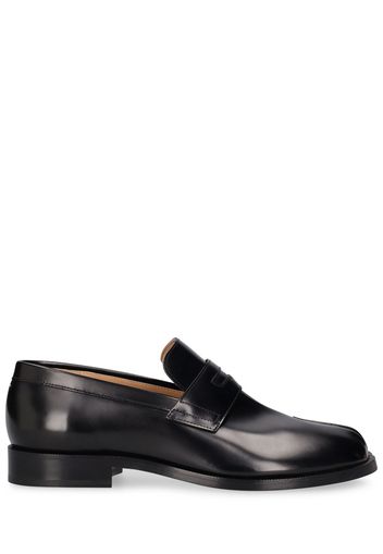 Brushed Calfskin Leather Tabi Loafers