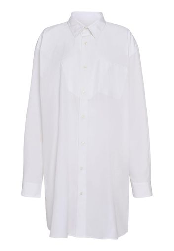 Oversize Cotton Poplin Long Shirt