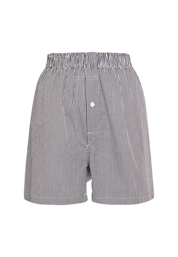 Striped Cotton Blend Jersey Boxer Shorts