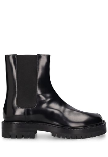 40mm Tabi Brushed Leather Ankle Boots