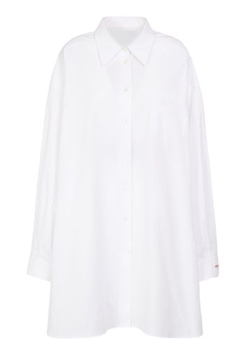 Cotton Poplin Long Shirt