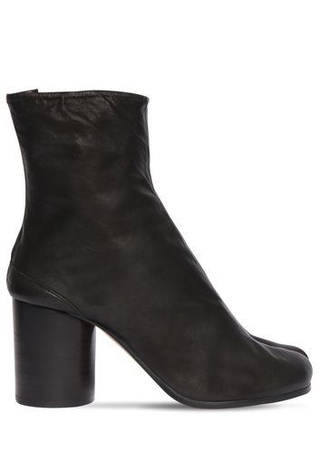 80mm Tabi Vintage Leather Ankle Boots