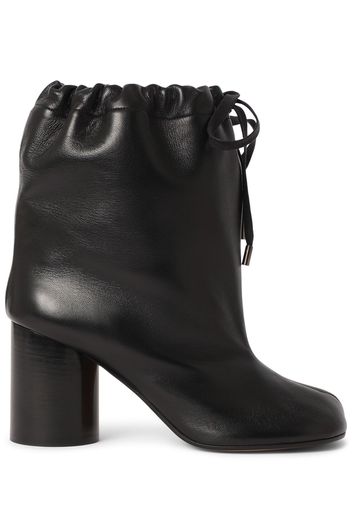 80mm Tabi Soft Leather Ankle Boots