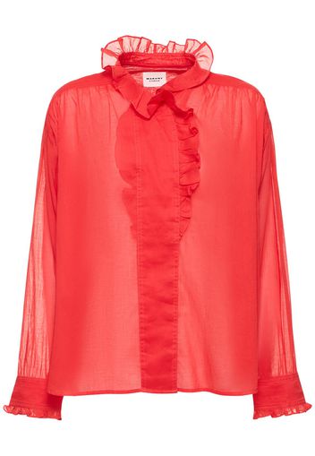 Pamias Ruffled Cotton Shirt