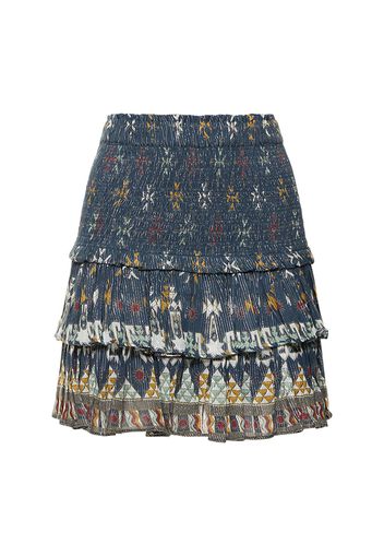 Naomi Printed Ruffled Mini Skirt