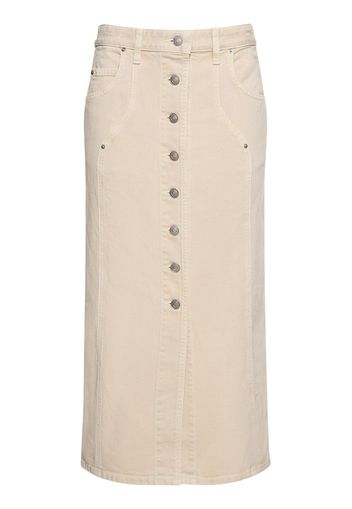 Vandy Cotton Denim Long Skirt