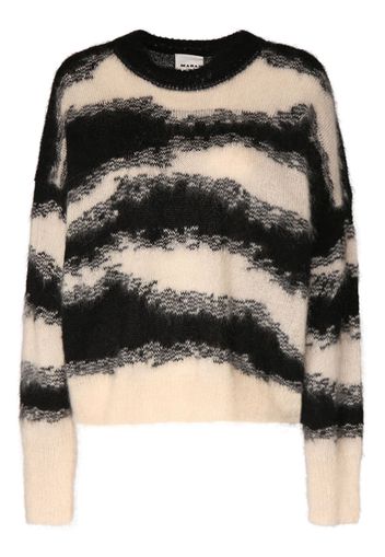 Sawyer Striped Mohair Blend Knit Sweater