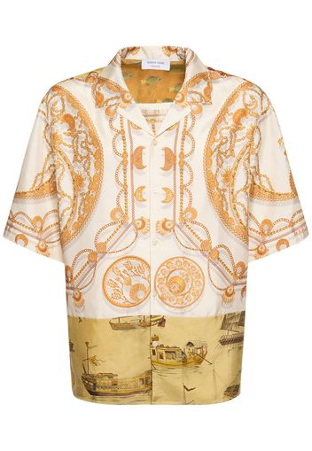 Regenerated Ornament Silk Shirt