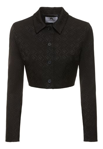 Moon Diamant Jacquard Cropped Jacket