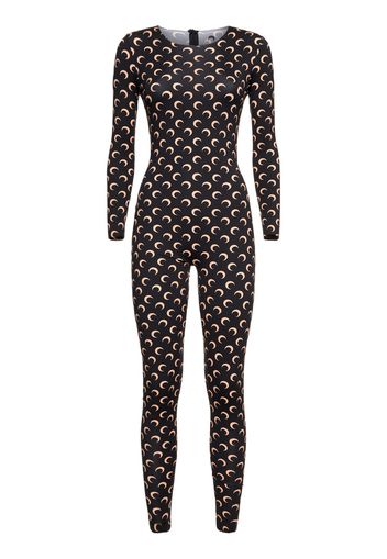 Moon Printed Jersey Jumpsuit