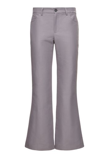 Cotton Cady Flared Pants