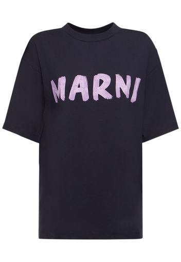 Oversize Cotton Jersey Logo T-shirt