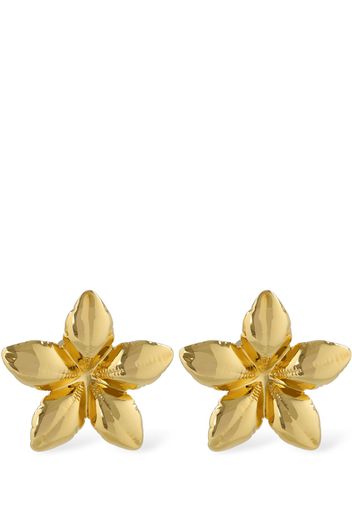 Puffy Flower Stud Earrings