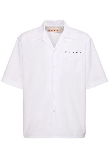 Logo Cotton Poplin Boxy S/s Shirt