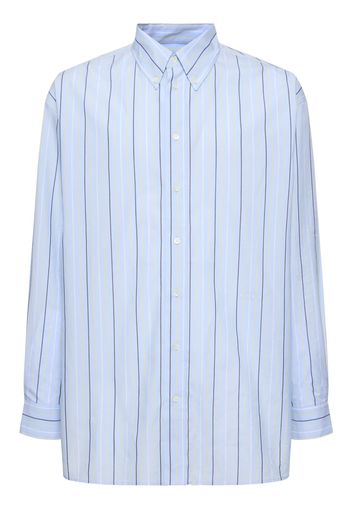 Striped Organic Cotton Poplin Over Shirt