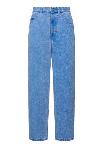 Denim Mid Rise Straight Jeans