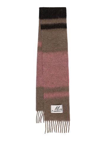 Logo Patch Wool Blend Scarf