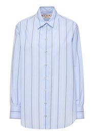 Striped Cotton Poplin Oversize Shirt