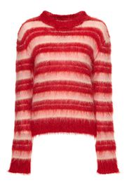 Striped Mohair Blend Sweater