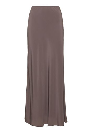 Silk Elastic Long Skirt