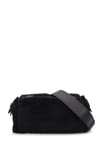 Small Roll Shearling Shoulder Bag