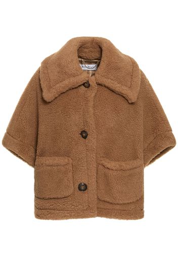 Terzo Camel & Silk Teddy Cape