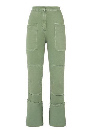 Facella High Waist Cotton Drill Pants