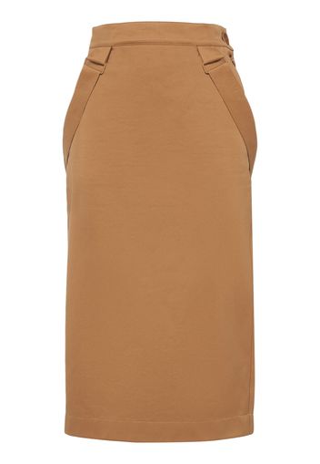 Cresta Cotton Gabardine Pencil Skirt