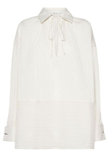 Cotton & Silk Striped Shirt