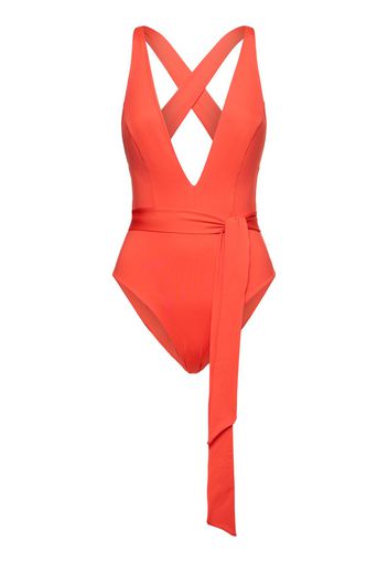 Cristel Jersey V Neck One Piece Swimsuit