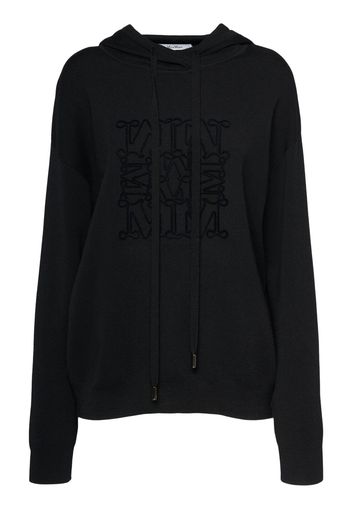 Pamir Logo Wool Knit Hoodie