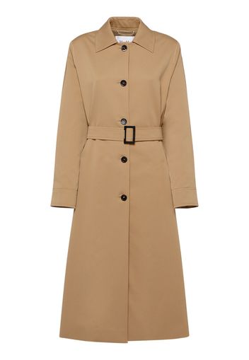 Rieti Cotton Gabardine Long Trench Coat