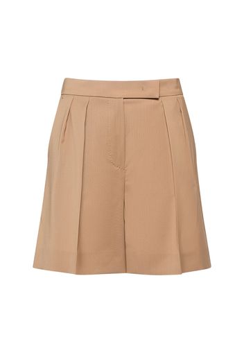 Jessica Pleated Wool Shorts