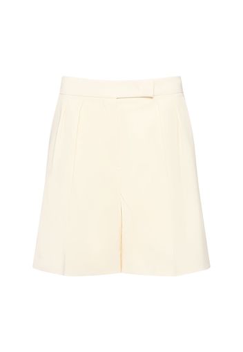 Priamo Pleated Wool Shorts