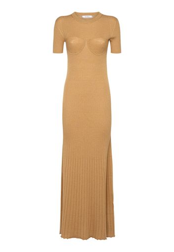 Europa Wool & Silk Knit Maxi Dress