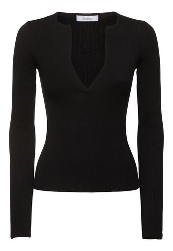 Urlo Silk & Cashmere Long Sleeve Top