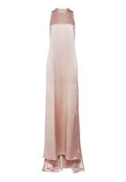 Hoyo Sleeveless Silk Satin Long Dress