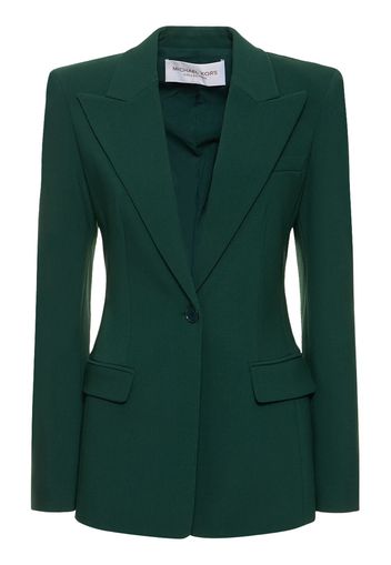 Georgina Single Breast Wool Crepe Jacket