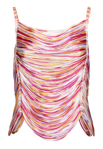 Space-dyed Fringed Sleeveless Top