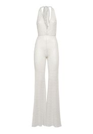 Lurex Crochet V-neck Jumpsuit