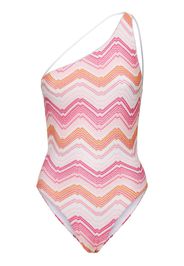 Lurex Printed One Piece Swimsuit