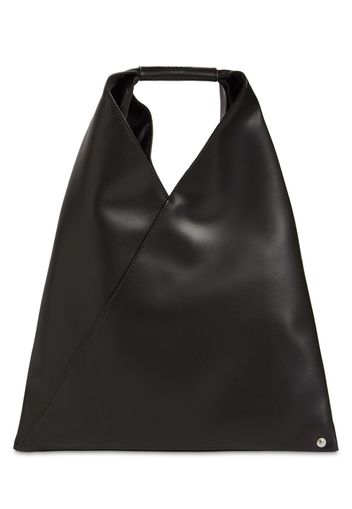 Small Japanese Faux Leather Tote Bag