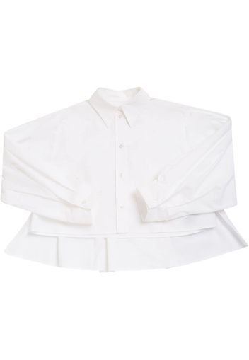 Cotton Poplin Cropped Shirt