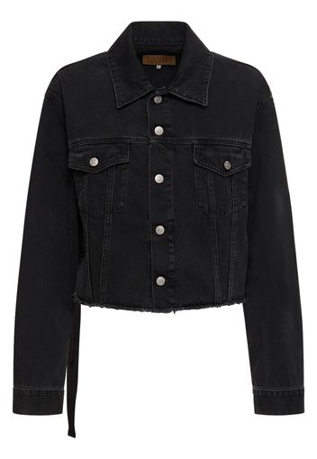 Asymmetric Cotton Denim Jacket