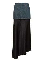 Cotton Denim Long Skirt